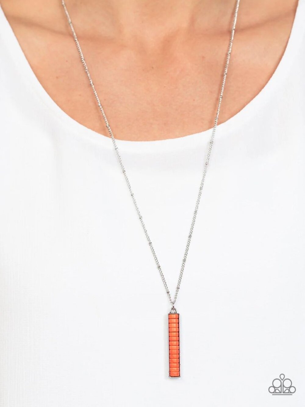 Paparazzi Jewelry Accessories - Rural Regeneration - Orange Necklace - Vintage